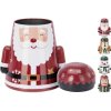 Vianočná dóza – Santa, sob, snehuliak, luskáčik | Plechová dóza na sladkosti 12x10x15 cm Vianočná dóza – Santa, sob, snehuliak, luskáčik | Plechová dóza na sladkosti 12x10x15 cm