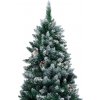 vidaXL Umelý vianočný stromček so šiškami a snehom 180 cm vidaXL Umelý vianočný stromček so šiškami a snehom 180 cm