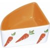 Nobby rohová keramická miska pre hlodavce 12x12x5cm / 0,25l