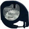 Dymo LetraTag 91208 S0721730 12mm x 4m čierna tlač/strieborný podklad originálna páska metalická Dymo LetraTag 91208 S0721730 12mm x 4m čierna tlač/strieborný podklad originálna páska metalická