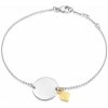 SOFIA strieborný náramok platnička kruh so srdiečkom SJ234279.200 SOFIA strieborný náramok platnička kruh so srdiečkom SJ234279.200
