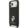 Karl Lagerfeld Saffiano Crossbody Popruh Metal Karl and Choupette Zadný Kryt pre iPhone 17 Pro Black Karl Lagerfeld Saffiano Crossbody Popruh Metal Karl and Choupette Zadný Kryt pre iPhone 17 Pro Black