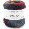 SILKY LACE RAINBOW Katia Farby SILKY LACE RAINBOW: 302 šedá-červená-hnedá SILKY LACE RAINBOW Katia Farby SILKY LACE RAINBOW: 302 šedá-červená-hnedá