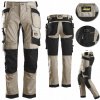 Snickers Pracovné nohavice 6241 elastické montérkové Stretch khaki béžové