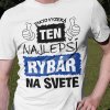 Tričko s potlačou Najlepší rybár na svete Pánsky Biela 3XL Tričko s potlačou Najlepší rybár na svete Pánsky Biela 3XL