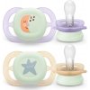 AVENT Cumlík Ultra start nočný 0-2m dievča 2 ks AVENT Cumlík Ultra start nočný 0-2m dievča 2 ks
