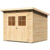 KARIBU HOLZTECHNIK Drevený domček KARIBU GLUCKSBURG 4 (57743) natur LG3496 KARIBU HOLZTECHNIK Drevený domček KARIBU GLUCKSBURG 4 (57743) natur LG3496