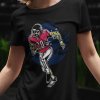 Tričko s potlačou ZOMBIE FOOTBALL Dámsky Čierna S Tričko s potlačou ZOMBIE FOOTBALL Dámsky Čierna S