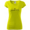 Jesus Saved My Life kríž ekg - Dámske tričko Pure - S ( Limetková ) Jesus Saved My Life kríž ekg - Dámske tričko Pure - S ( Limetková )