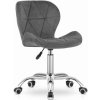TRENDIE Zamatové otočné kreslo Manhattan tmavo sivé TRENDIE Zamatové otočné kreslo Manhattan tmavo sivé