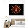 ZUTY Obrazy na stenu - Červená a zlatá mandala na čiernom pozadí Rámovanie: vypnuté plátno na rám, Rozmer: 40x50 cm ZUTY Obrazy na stenu - Červená a zlatá mandala na čiernom pozadí Rámovanie: vypnuté plátno na rám, Rozmer: 40x50 cm