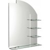 AQUALINE - Zrkadlo WEGA s poličkami 65x90cm 65028 AQUALINE - Zrkadlo WEGA s poličkami 65x90cm 65028