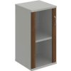 Policová skriňa Strong L, 40x76,8x40 cm, orech/sivá Policová skriňa Strong L, 40x76,8x40 cm, orech/sivá