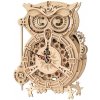 Robotime 3D drevené mechanické puzzle Hodiny Sova kyvadlové 161 ks Robotime 3D drevené mechanické puzzle Hodiny Sova kyvadlové 161 ks