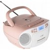 CD prehrávač s rádiom Reflexion RCR2260PK ružový CD prehrávač s rádiom Reflexion RCR2260PK ružový