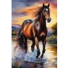 Norimpex diamantové malování Hnědý kůň 30 x 40cm