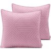 Obliečky na vankúše AmeliaHome Softa ružové/strieborné, veľkosť 45x45*2 Obliečky na vankúše AmeliaHome Softa ružové/strieborné, veľkosť 45x45*2