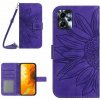Peňaženkové kožené puzdro Sun Flower na Motorola Moto G13 / G23 / G53 5G - Tmavo Fialová Peňaženkové kožené puzdro Sun Flower na Motorola Moto G13 / G23 / G53 5G - Tmavo Fialová