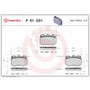 Sada brzdových platničiek kotúčovej brzdy BREMBO P 61 031 Sada brzdových platničiek kotúčovej brzdy BREMBO P 61 031