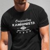 Tričko s potlačou ORIGINÁLNY KAMIONISTA Dámsky Čierna XL Tričko s potlačou ORIGINÁLNY KAMIONISTA Dámsky Čierna XL