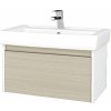 Dreja Kúpeľňová skrinka BONO SZZ 80 (umývadlo Q) - N01 Biela lesk / Úchytka T34 / D04 Dub Dreja Kúpeľňová skrinka BONO SZZ 80 (umývadlo Q) - N01 Biela lesk / Úchytka T34 / D04 Dub