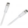 CABLETECH kábel zástrčka F - zástrčka F 3m biely KPO2288-3 CABLETECH kábel zástrčka F - zástrčka F 3m biely KPO2288-3