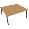 Pracovný stôl UNI A, 180x75,5x160 cm, dub/čierna Pracovný stôl UNI A, 180x75,5x160 cm, dub/čierna
