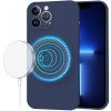 Techsuit SoftFlex MagSafe kryt na iPhone 13 Pro Max – tmavo modrý