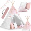 Ricokids Indiánsky stan so svetelnou šnúrou + ďalšie príslušenstvo - Trojuholník ružovo / biela Ricokids Indiánsky stan so svetelnou šnúrou + ďalšie príslušenstvo - Trojuholník ružovo / biela