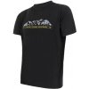 SENSOR MERINO ACTIVE PT MOUNTAINS pánske tričko s krátkym rukávom čierne Veľkosť: L SENSOR MERINO ACTIVE PT MOUNTAINS pánske tričko s krátkym rukávom čierne Veľkosť: L