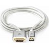 NEDIS PROFIGOLD HDMI kabel/ konektor HDMI - DVI-D 24+1 zástrčka/ bavlna/ stříbrný/ BOX/ 2m CCTB34800AL20 NEDIS PROFIGOLD HDMI kabel/ konektor HDMI - DVI-D 24+1 zástrčka/ bavlna/ stříbrný/ BOX/ 2m CCTB34800AL20