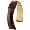 Kožený remienok Hirsch London L 04307010-7, hnedý, aligátorová koža, dĺžka L, Quick Release 20 mm Kožený remienok Hirsch London L 04307010-7, hnedý, aligátorová koža, dĺžka L, Quick Release 20 mm