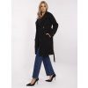 Coat-TW-PL-BI-2309.86-black čierna S Och Bella 5906694022616 Coat-TW-PL-BI-2309.86-black čierna S Och Bella 5906694022616