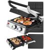 Vaflovač, elektrický gril a panini ECG sendvičovač 3v1, 2000W, vymeniteľné platne Vaflovač, elektrický gril a panini ECG sendvičovač 3v1, 2000W, vymeniteľné platne