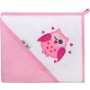 AKUKU Detská osuška 80x80 Akuku ružová so sovou AKUKU Detská osuška 80x80 Akuku ružová so sovou