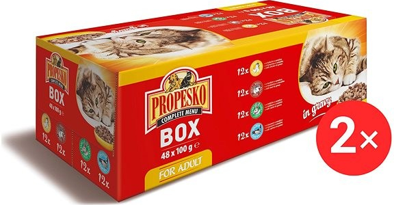 Propesko mix mäsa a ryby 48 x 100 g