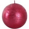 Provence Rustikálna guľa červená 8 cm Provence Rustikálna guľa červená 8 cm