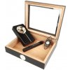 Humidor set čierny presklený 15D Humidor set čierny presklený 15D