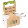 EKO NABÍJAČKA 35W 2-portová GaN (1x USB-C 35W PD + 1x USB-A 27W QC4.0) Biela EKO NABÍJAČKA 35W 2-portová GaN (1x USB-C 35W PD + 1x USB-A 27W QC4.0) Biela