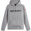 Alpinestars Mikina WORDMARK HOODIE 3 sivá/červená/čierna Veľkosť: L Alpinestars Mikina WORDMARK HOODIE 3 sivá/červená/čierna Veľkosť: L