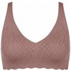 sloggi Zero Feel Bliss Soft Bra - pre dámy - veľ. XL - farba: ružová/žakár sloggi Zero Feel Bliss Soft Bra - pre dámy - veľ. XL - farba: ružová/žakár
