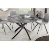 Bighome - Jedálenský stôl ALPINE 120 cm okrúhly keramický mramorový vzhľad Bighome - Jedálenský stôl ALPINE 120 cm okrúhly keramický mramorový vzhľad