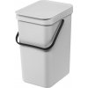 Brabantia Sort & Go Waste Bin Light Grey 12 L Brabantia Sort & Go Waste Bin Light Grey 12 L