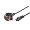 PremiumCord Kabel síťový 230V 2m, trojlístek a zástrčka pro Velkou Británii PremiumCord Kabel síťový 230V 2m, trojlístek a zástrčka pro Velkou Británii