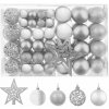 Iso Trade Sada vianočných gúľ 100 ks strieborná hviezda Iso Trade Sada vianočných gúľ 100 ks strieborná hviezda
