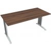 Hobis Pracovný stôl Flex, 160x75,5x80 cm, orech/kov Hobis Pracovný stôl Flex, 160x75,5x80 cm, orech/kov