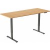 AlzaErgo Table ET2 Core čierny + doska 160 × 80 cm bambusová zaoblená AlzaErgo Table ET2 Core čierny + doska 160 × 80 cm bambusová zaoblená