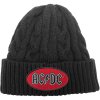 Čapica AC/DC - Oval Logo, Unisex,Čierna,Univerzálna Čapica AC/DC - Oval Logo, Unisex,Čierna,Univerzálna