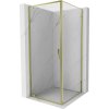 MEXEN/S - Exo sprchovací kút dvere krídlové 95 x 95, transparent, zlato 8181-095-095-50-00 MEXEN/S - Exo sprchovací kút dvere krídlové 95 x 95, transparent, zlato 8181-095-095-50-00