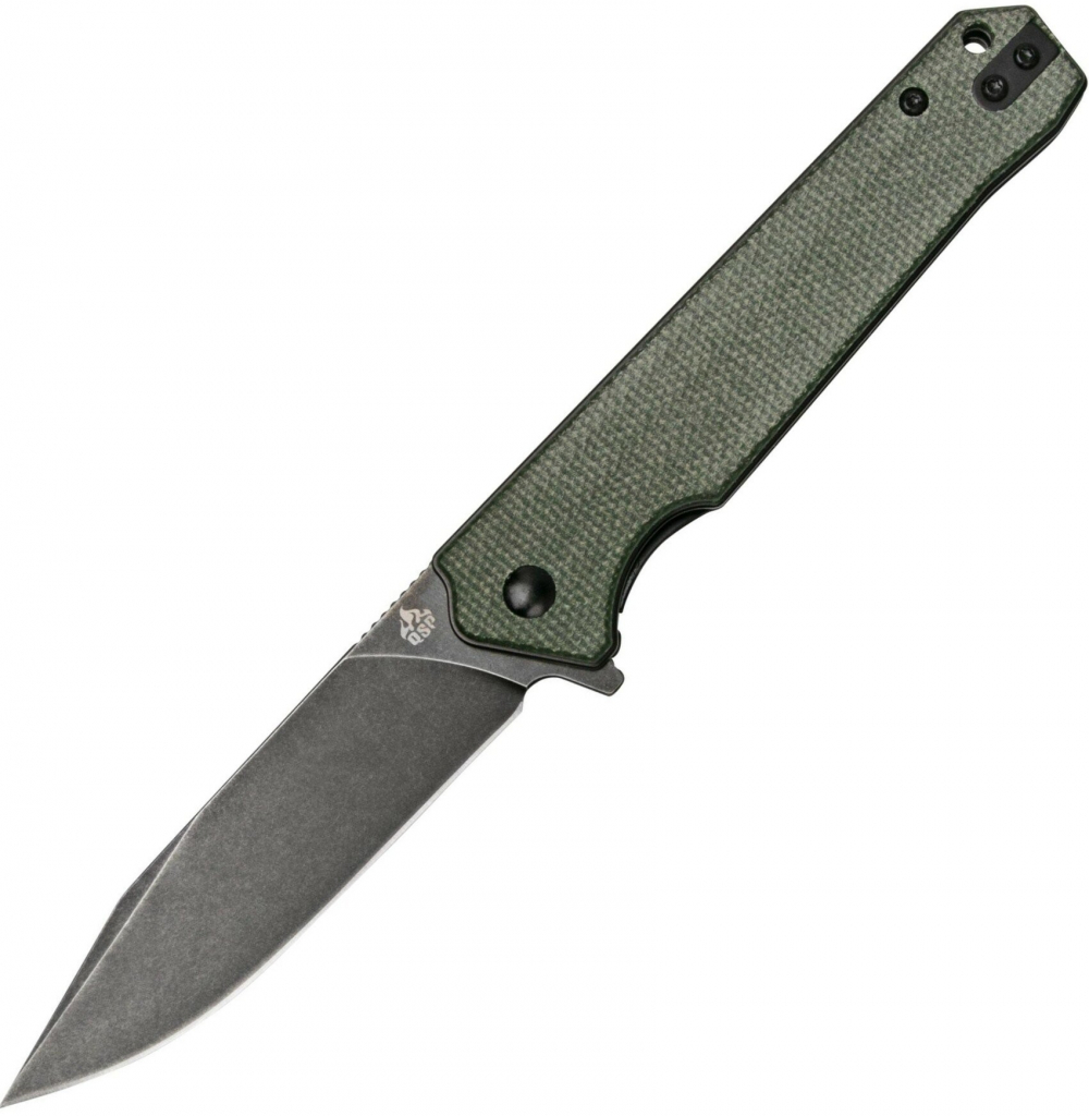 QSP Knife Mamba V2, Stonewash D2 Blade, Micarta Handle QS111-I2